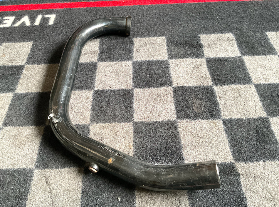 Ducati Pantah 500, 600, 650SL - Vertical Cylinder Exhaust Pipe, Left-Side. (OEM) #066084020