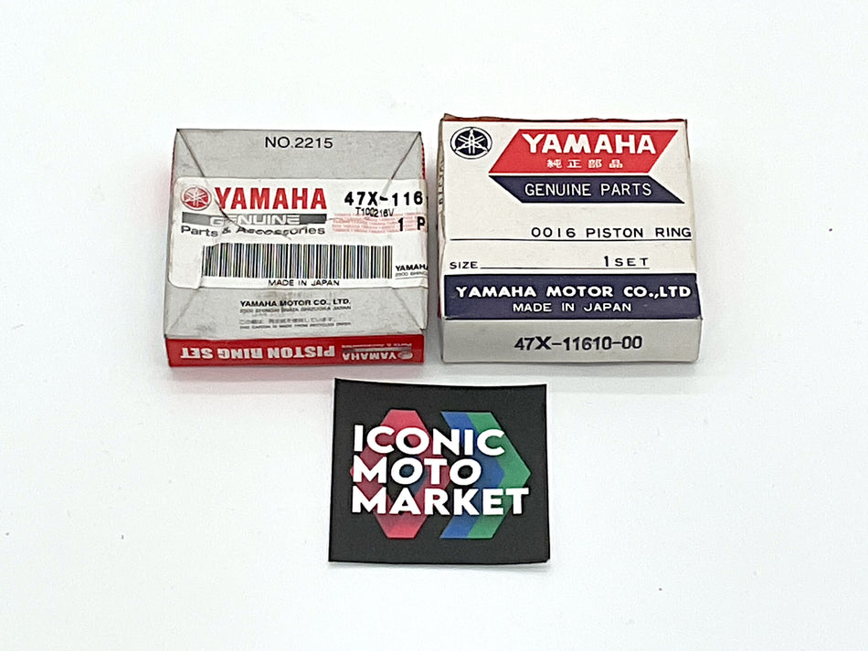 Yamaha RZ500, RZV500R (1984-1986) Piston Rings Set. New-in-Box. (OEM) #47X-11610-00(2)