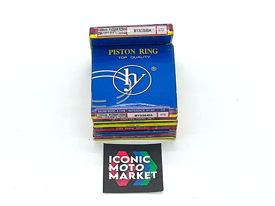 Yamaha RZ500, RZV500R (1984-1986) Piston Rings Set. New-in-Box. (OEM) #47X-11610-00