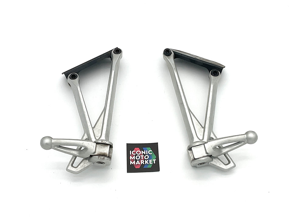 Benelli TNT 1130 (2004-2007) Passenger Footrests, Brackets - Set. (OEM) #018.02.58.010.000