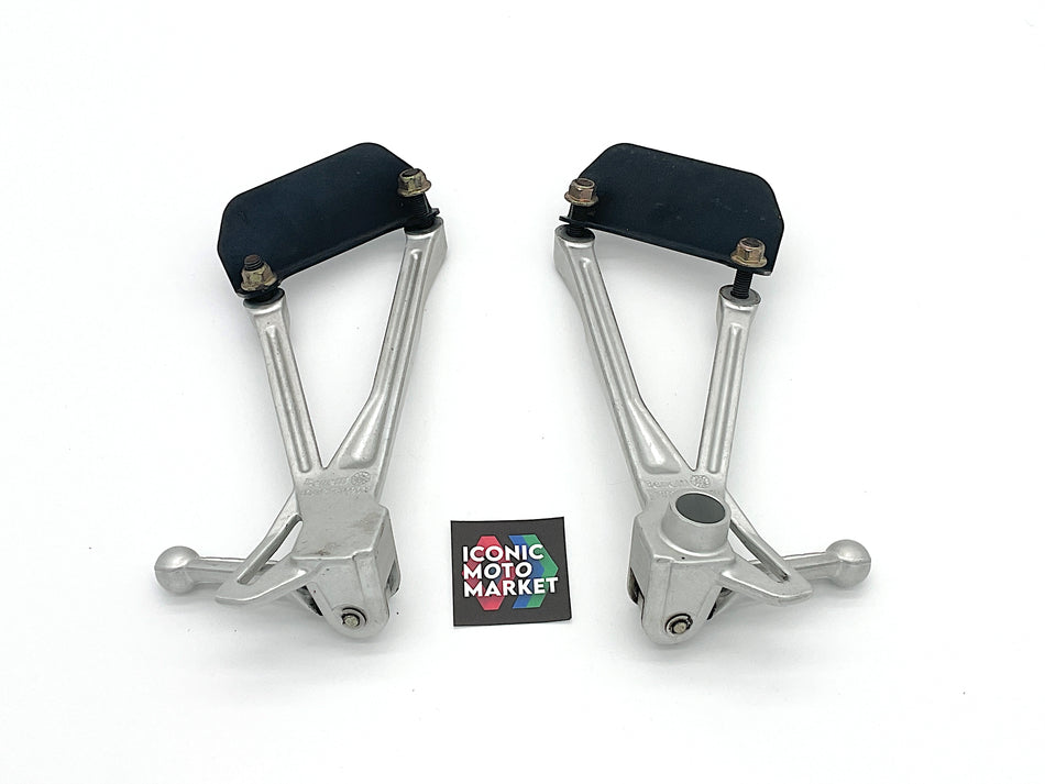 Benelli TNT 1130 (2004-2007) Passenger Footrests, Brackets - Set. (OEM) #018.02.58.010.000
