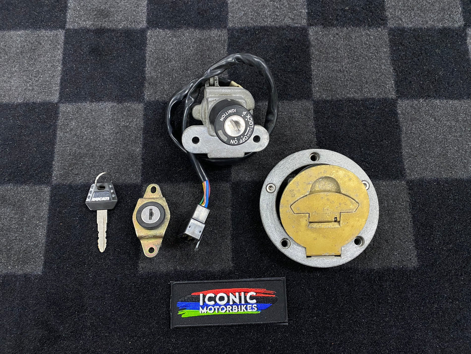 Ducati 900SS Ignition, Gas Cap, and Seat Lock Bundle #65240023A