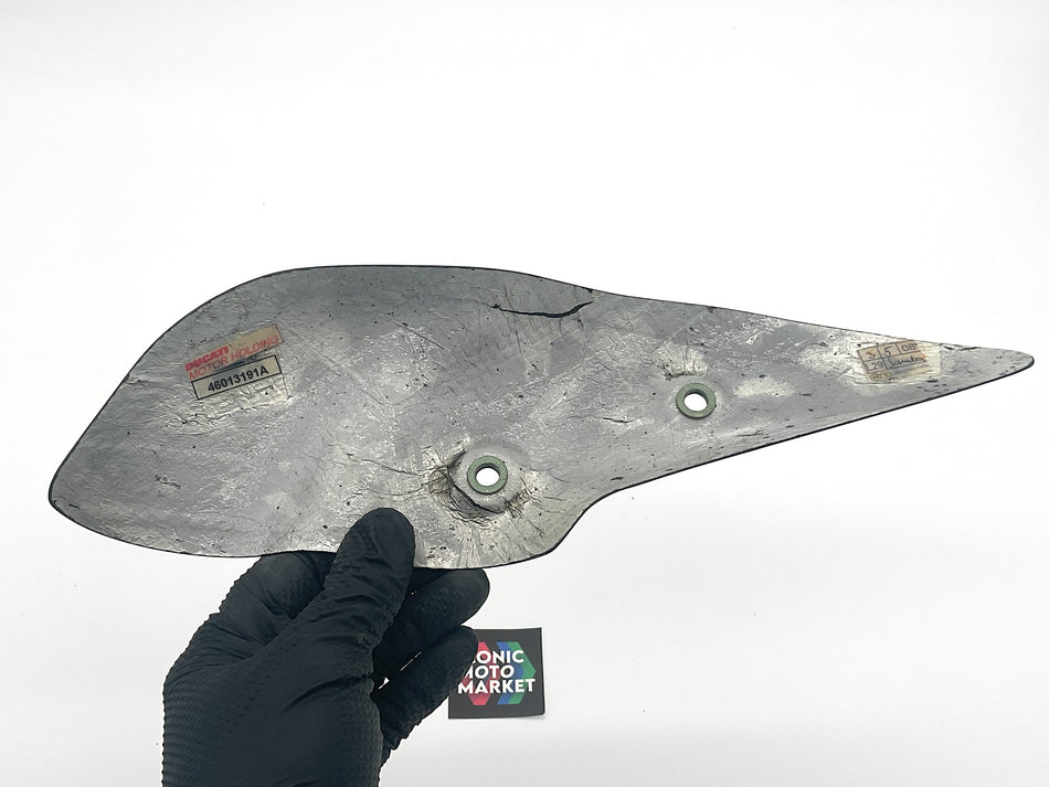 Ducati Desmosedici RR (2008) Carbon Fiber Heat-Shield, Exhaust. (OEM) #46013191A