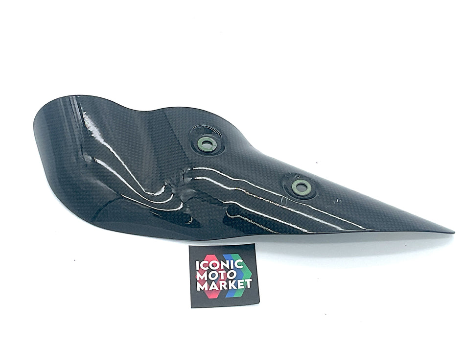 Ducati Desmosedici RR (2008) Carbon Fiber Heat-Shield, Exhaust. (OEM) #46013191A