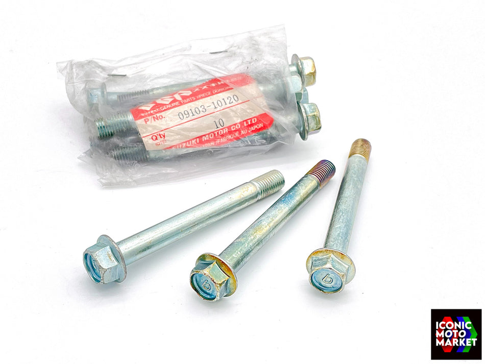 Suzuki RG500 (1985-1987) Lower Shock Mount Bolt - 90mm. NOS (OEM) #09103-10120