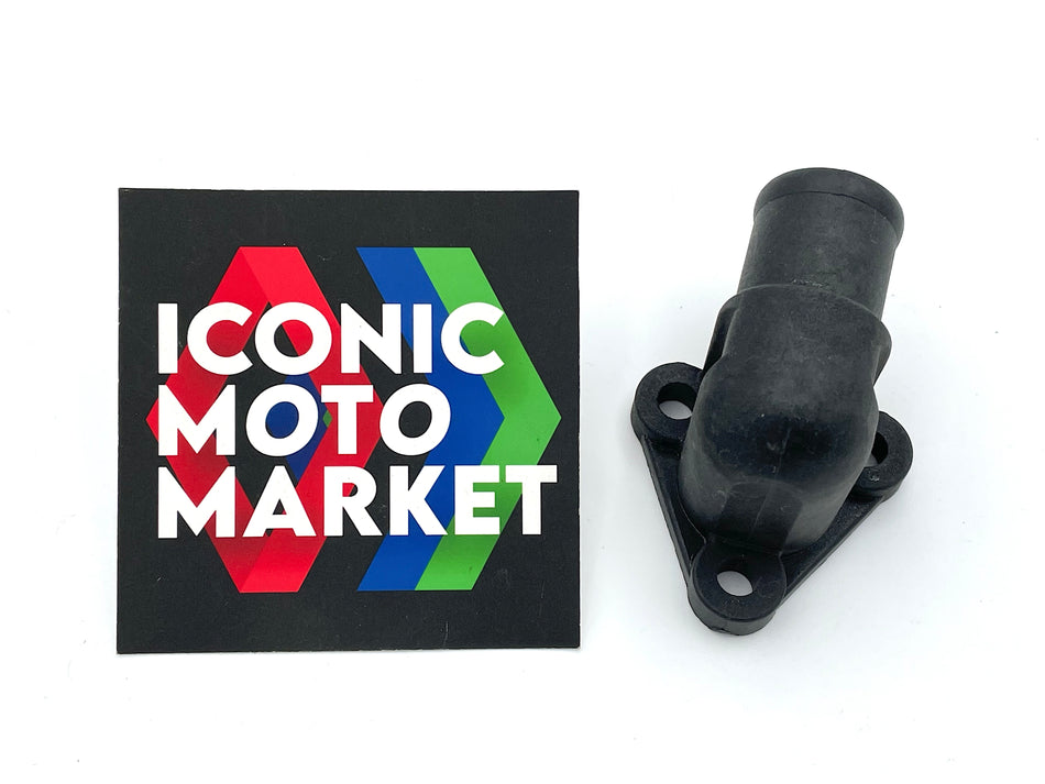 Ducati 907 I.E. Paso (1990-1993) Water Outlet Connection. New-in-Package. (OEM) #81410031B