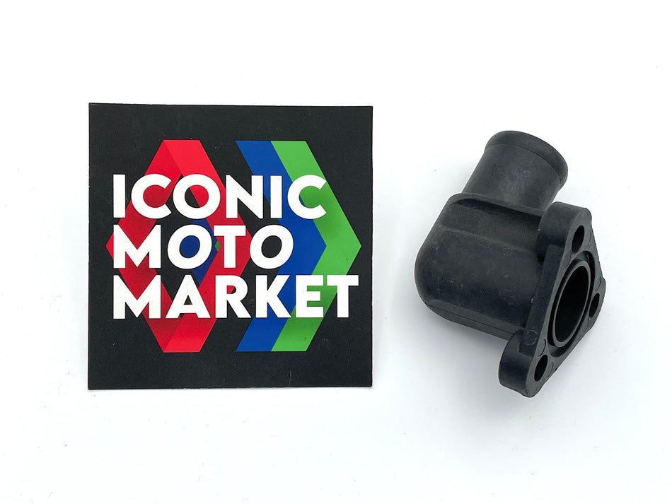 Ducati 907 I.E. Paso (1990-1993) Water Outlet Connection. New-in-Package. (OEM) #81410031B