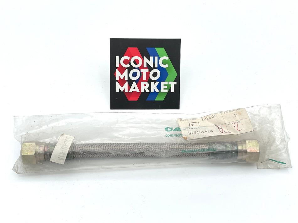 Ducati 900SS, 750SS (1991-1997). Braided Line, for Oil Cooler. New. (OEM) #87510141A