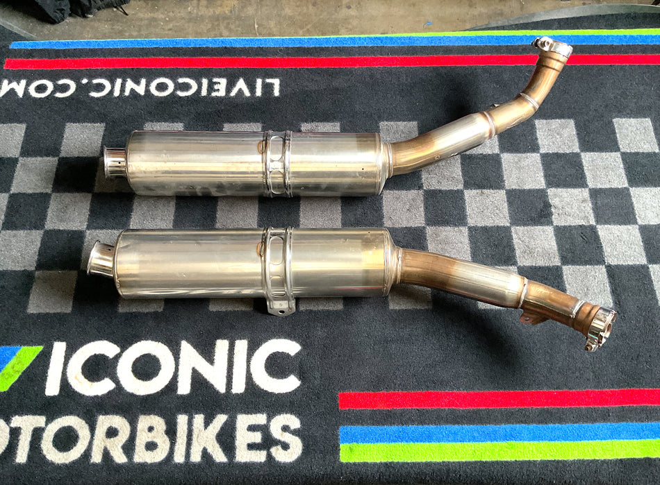 Honda RC51 (2002-2005) Exhaust Silencers, Set. (OEM) #18300-MCF-D31_Set