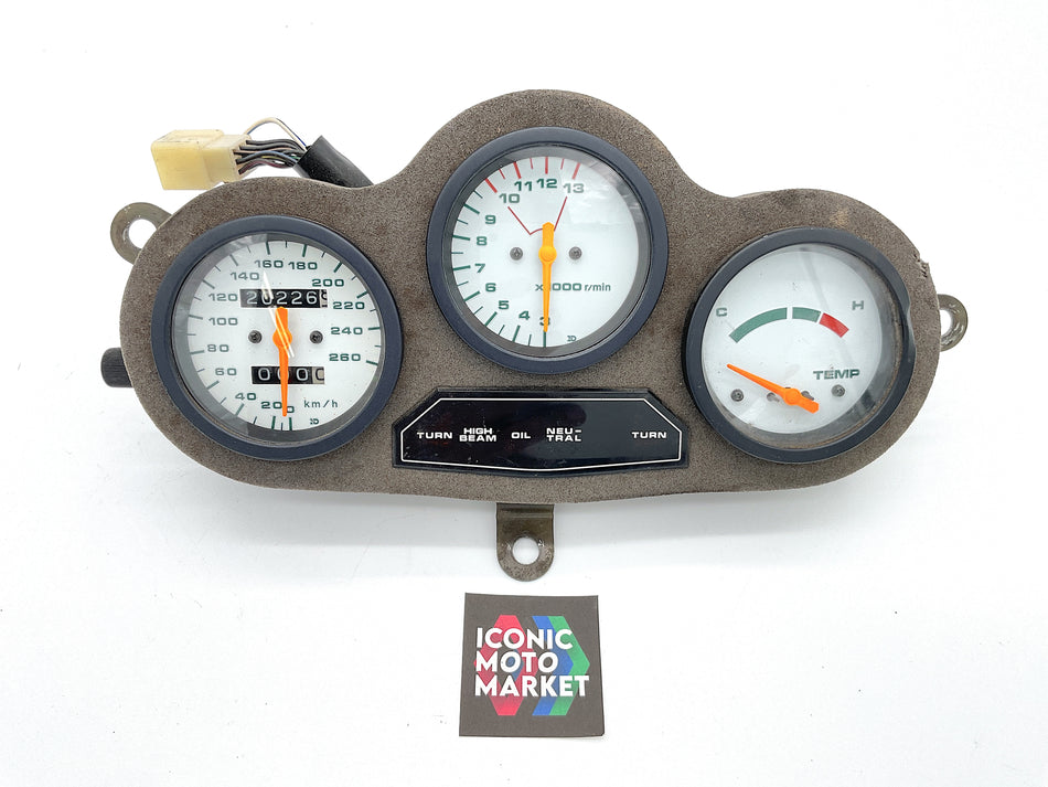 Suzuki RG500 (1985-1987) Speedo/Tach Gauges, Complete Assy. (OEM) #34950-20A00_STGASSY