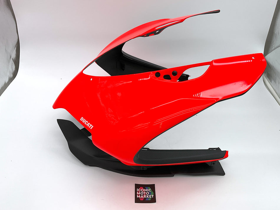 Ducati 1199 Panigale Superleggera (2014) Front Upper Cowl, Carbon Fiber. (OEM) #48111032A