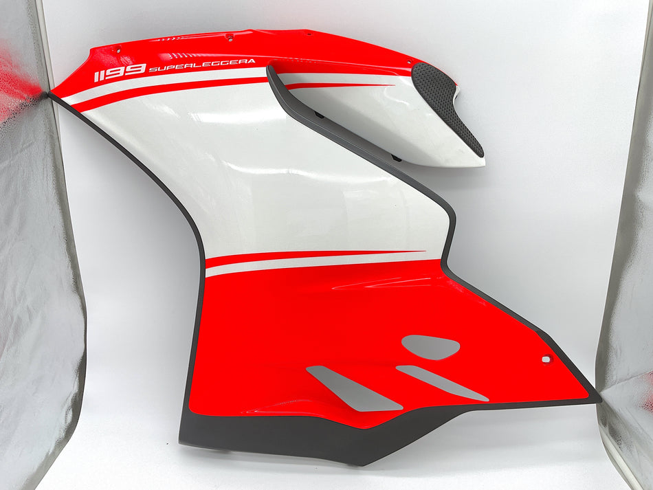Ducati 1199 Panigale Superleggera (2014) Front Fairing - Left-Side, Carbon Fiber. (OEM) #48013743A