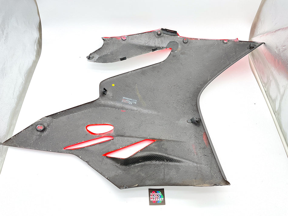 Ducati 1199 Panigale Superleggera (2014) Front Fairing - Left-Side, Carbon Fiber. (OEM) #48013743A