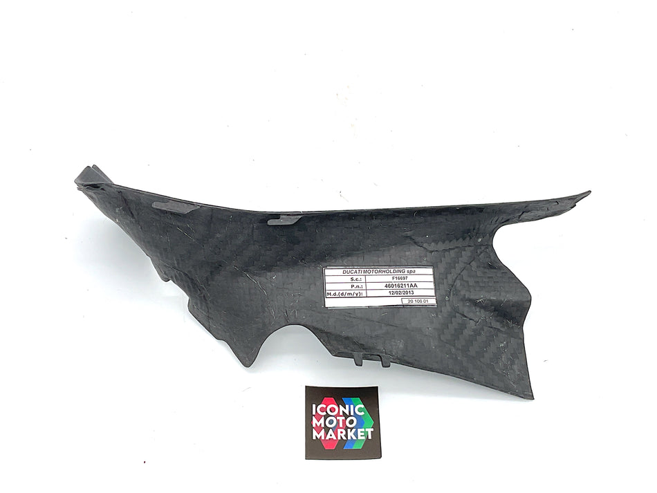 Ducati 1199 Panigale Superleggera (2014) CF Cover, for Headlight Fairing, Right-Side. (OEM) #46016211AA