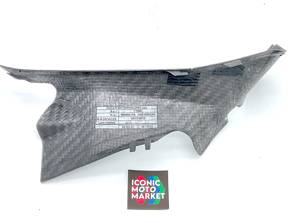 Ducati 1199 Panigale Superleggera (2014) CF Cover, for Headlight Fairing, Left-Side. (OEM) #46016201AA