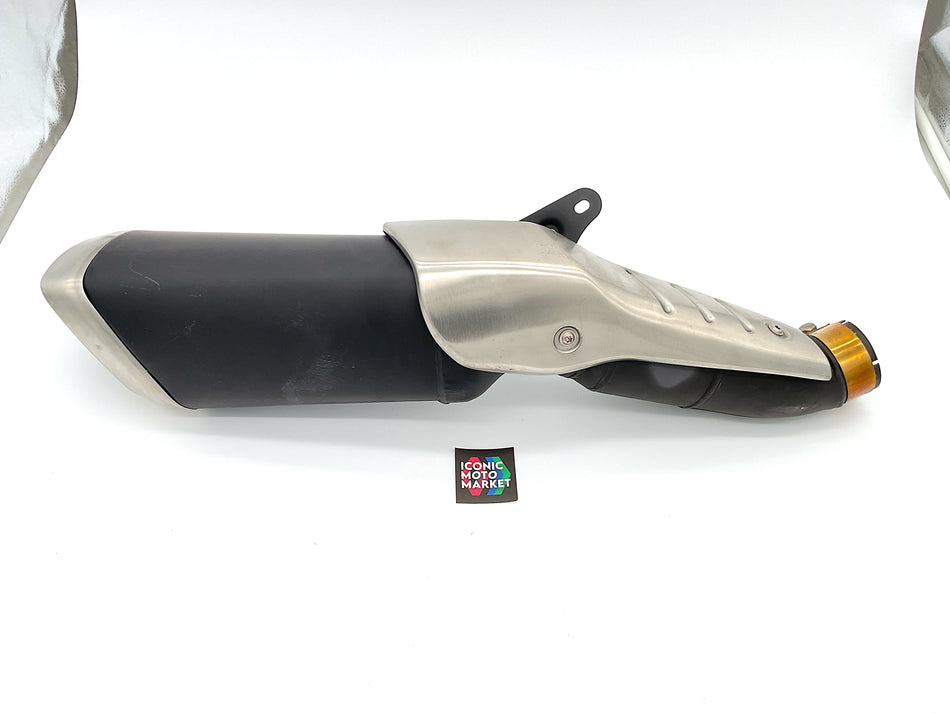 Aprilia Tuono V4 1100, RSV4 1000 - Exhaust Muffler/Silencer, & Heat Shield. (OEM) #41R-030097