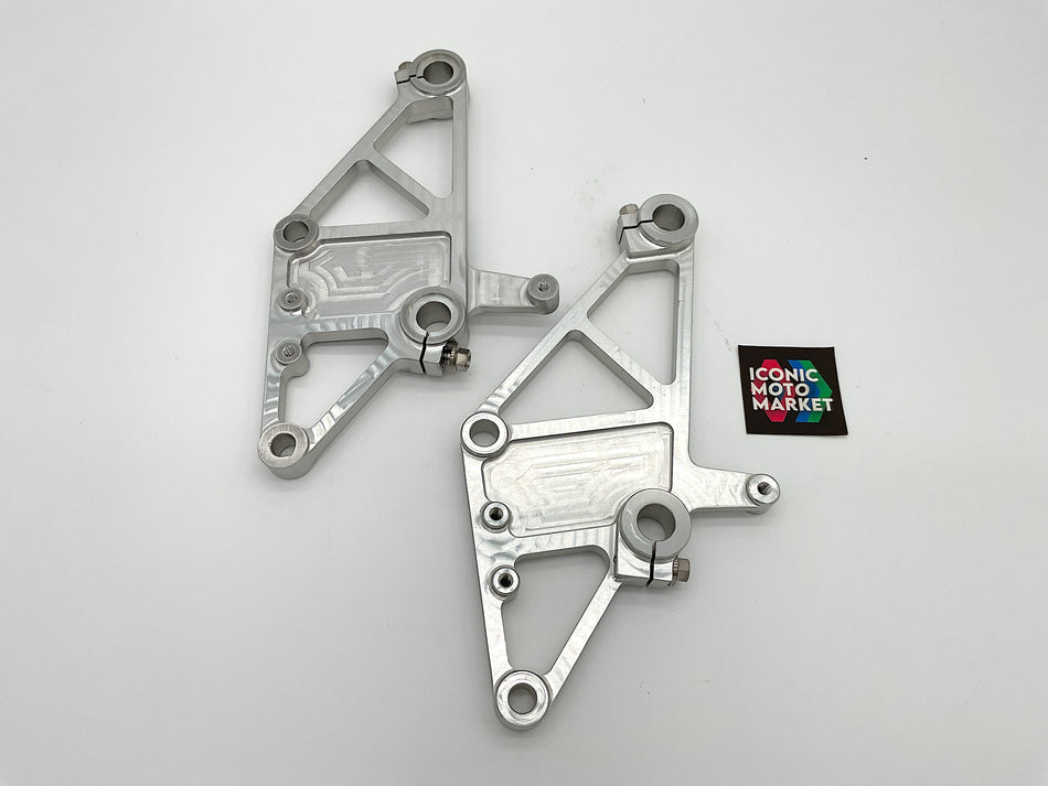 Yamaha FZR750 - FZR1000 Engine Relocation Brackets. Alum. (OEM) #FZR_ERBR1