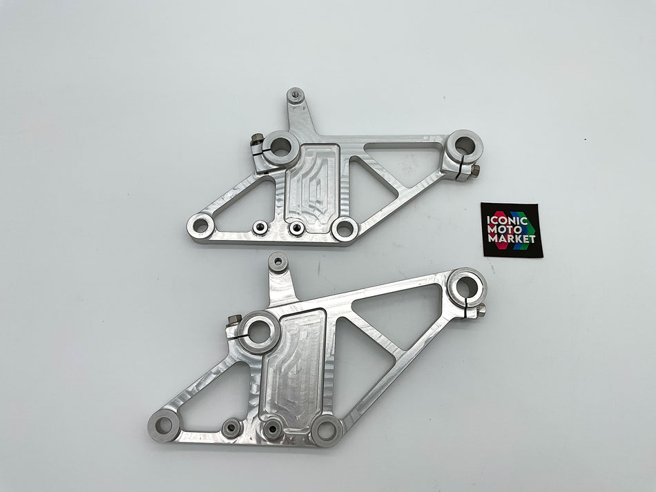 Yamaha FZR750 - FZR1000 Engine Relocation Brackets. Alum. (OEM) #FZR_ERBR1