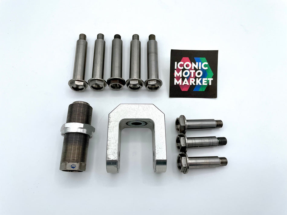 Yamaha YZF-R7 OW-02 (1999) Titanium Rear Shock Mount Kit. #YZF_TKIT1