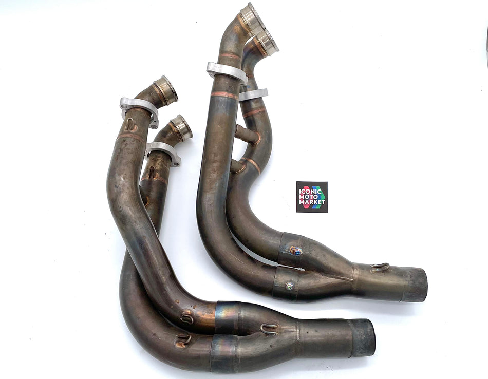 Yamaha YZF-R7 OW-02 (1999) Akrapovic Titanium Exhaust Header/Down-Tubes. #AKRA_YZF-R7(2)