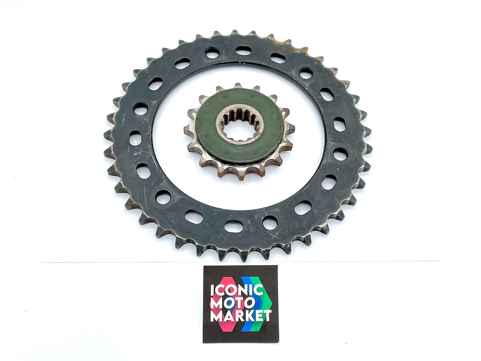 Honda RVT1000R RC51 (2000-2006) Sprocket Set, 16T, 40T. (OEM) #RC51_SPRK1