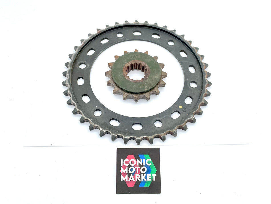 Honda RVT1000R RC51 (2000-2006) Sprocket Set, 16T, 40T. (OEM) #RC51_SPRK1