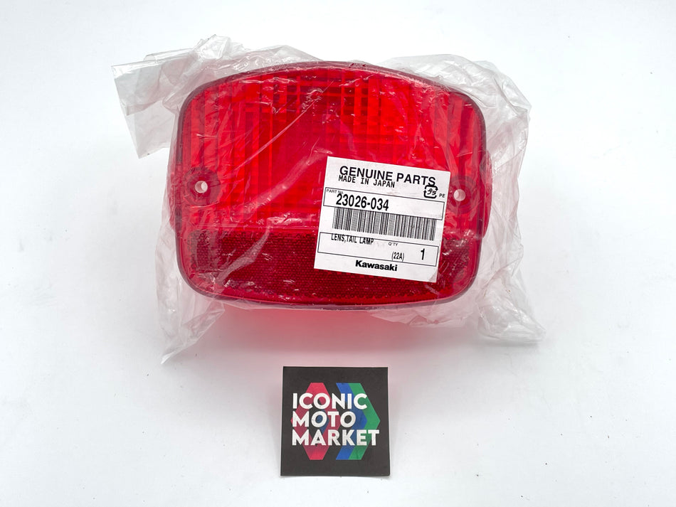 Kawasaki KZ1000 - Rear Tail-Light Lens. NOS (OEM) #23026-034