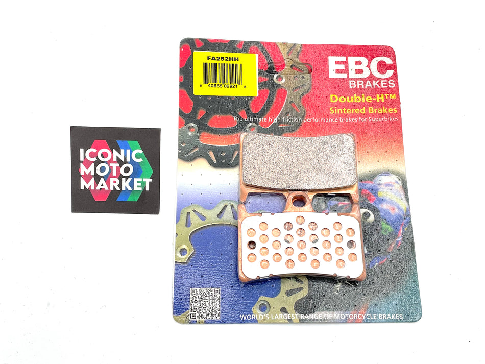 Yamaha YZF-R7, R1, R6, FJR, FZ, MT - EBC FR. Brake Pads, DBL-H Sintered. New. #FA252HH