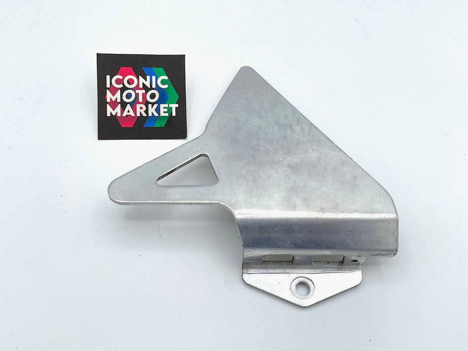 Honda VFR750R RC30 (1987-1990) Heel Guard, Left-Side. Aluminum. (OEM) #50705-MR7-000