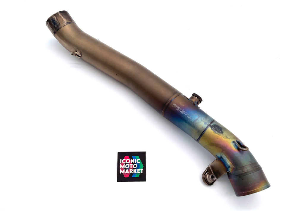 Yamaha - Akrapovic Titanium Exhaust Mid-Pipe. #AKRA_YAM1