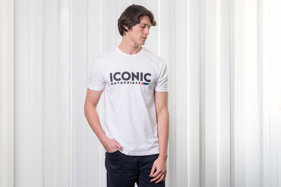 Iconic Motorbikes Logo T-Shirt (White)