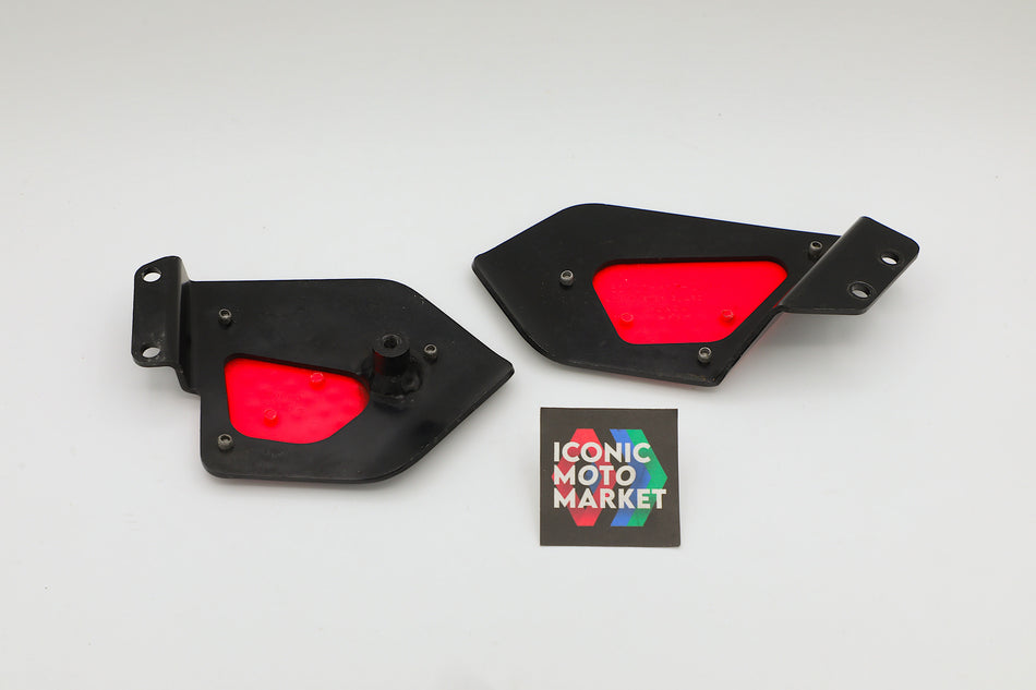 Honda NR750 (1992) Heel Guards, Left/Right - Set. *Rare* (OEM) #50710-MT7-000