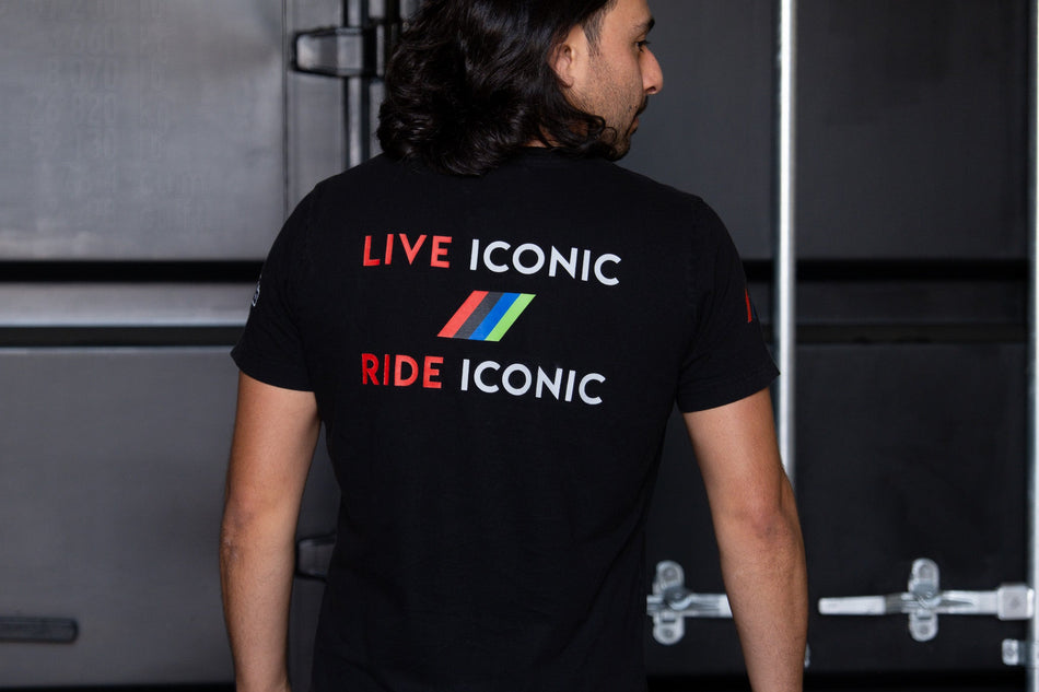 "Live Iconic/Ride Iconic" T-Shirt With Mithos - Men's