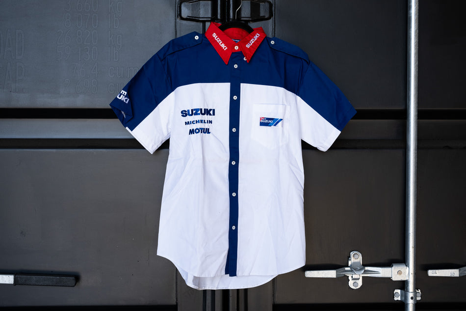 Official Team Suzuki Short Sleeve Button Down