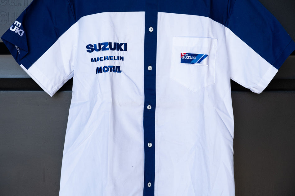 Official Team Suzuki Short Sleeve Button Down