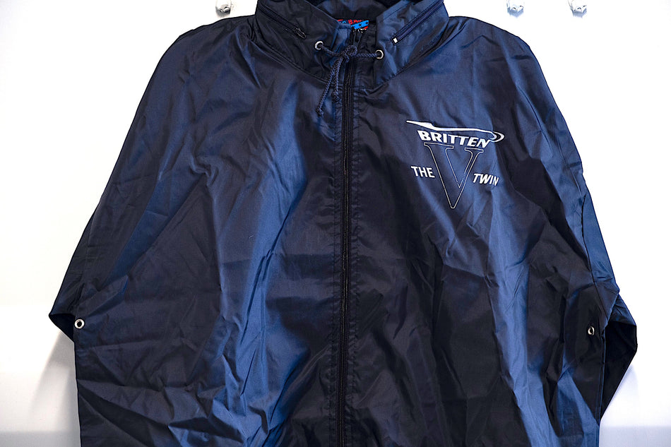 Britten V-1000 Logo, Nylon Jacket. Navy. #BVLMJ_1