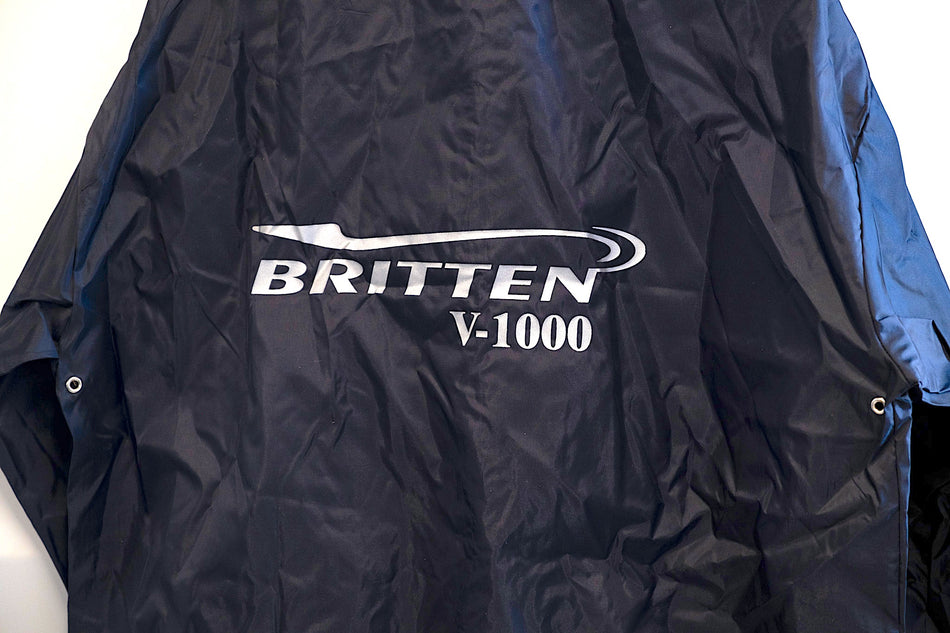Britten V-1000 Logo, Nylon Jacket. Navy. #BVLMJ_1