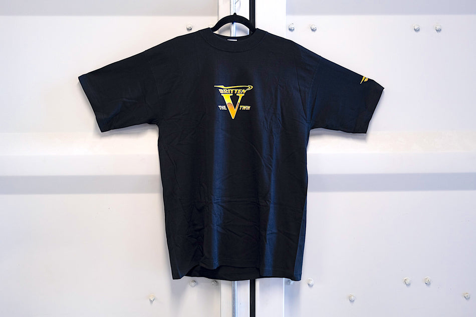 Britten V Twin Logo T-Shirt. New-in-Package (Size: Large, 100% Cotton). #BVL_1