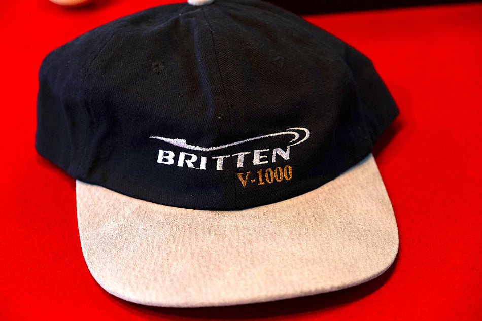 Britten V-1000 Racing Hat (Black). New. #BV1_RH1