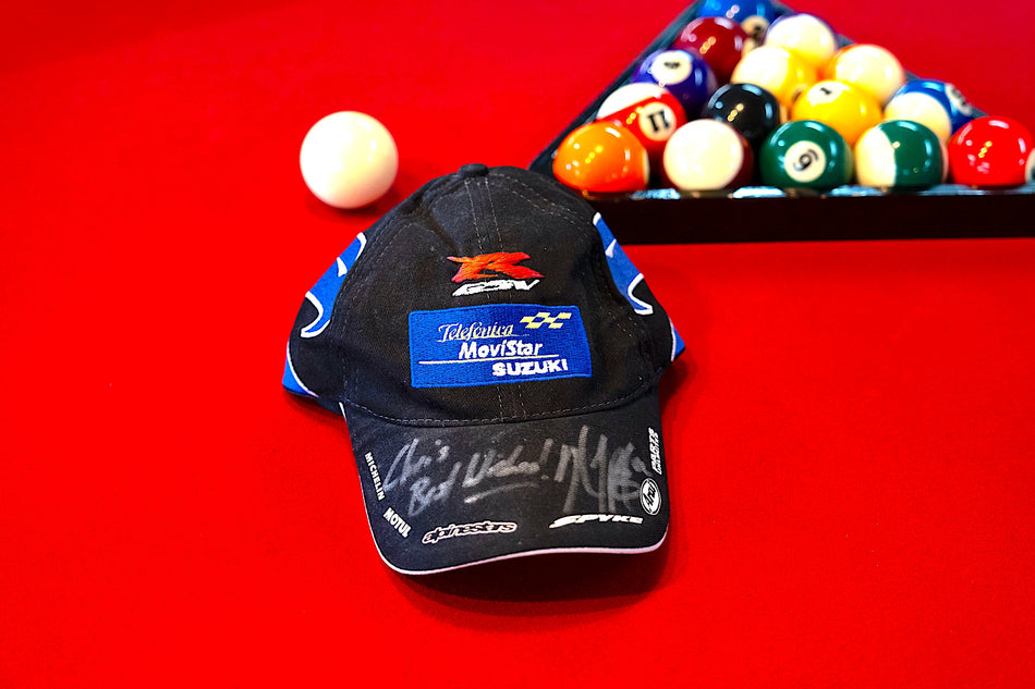 Team Suzuki - Telefonica MoviStar GSV-R Racing Hat - Signed by Kenny Roberts Jr.  #TSTMGRH_KR3