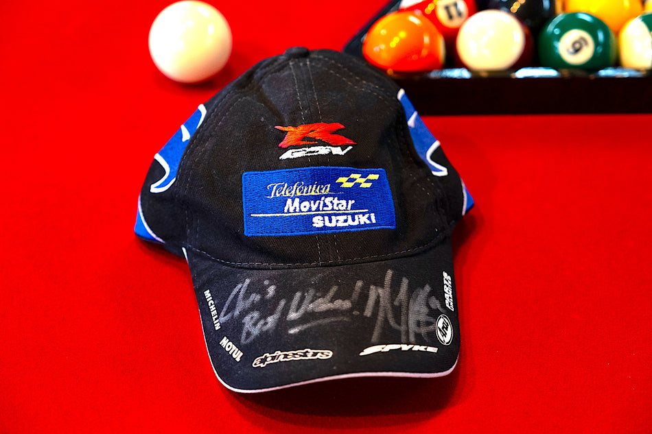 Team Suzuki - Telefonica MoviStar GSV-R Racing Hat - Signed by Kenny Roberts Jr.  #TSTMGRH_KR3