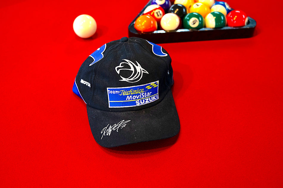 Telefonica MoviStar - Team Suzuki, Black - with Kenny Roberts Jr Signature Cap. New. #TMTSRH_B1