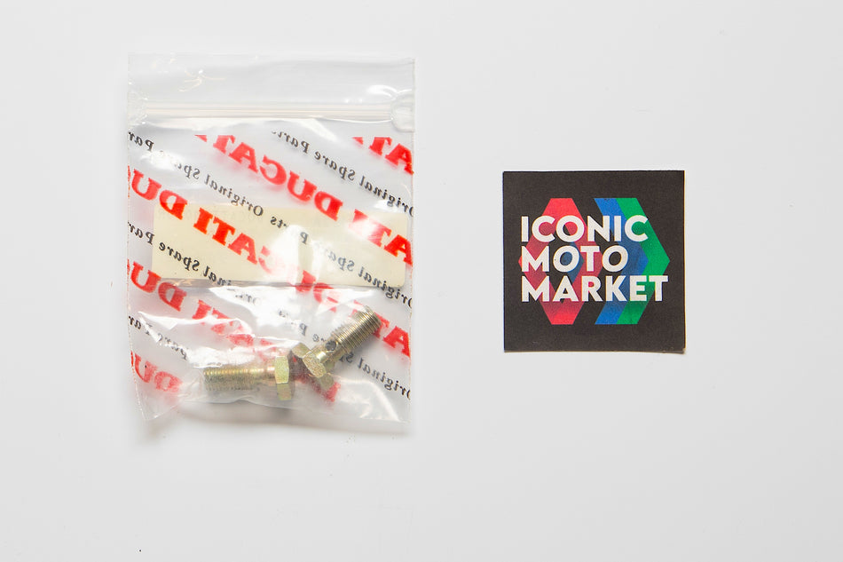 Ducati Supermono (1995) Banjo Bolts M8x1.00x20. NOS (OEM) #77910152A(2)