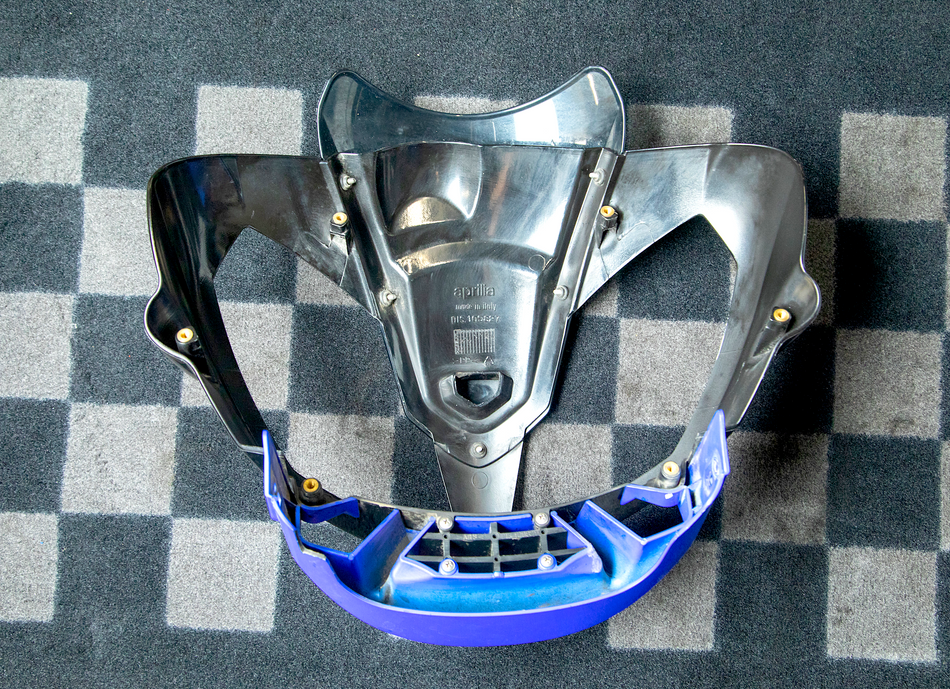 Aprilia RSV 1000 Tuono (2006-2009) FR Upper Cowl w/ Air Intake, Windscreen. (OEM) #AP8179339