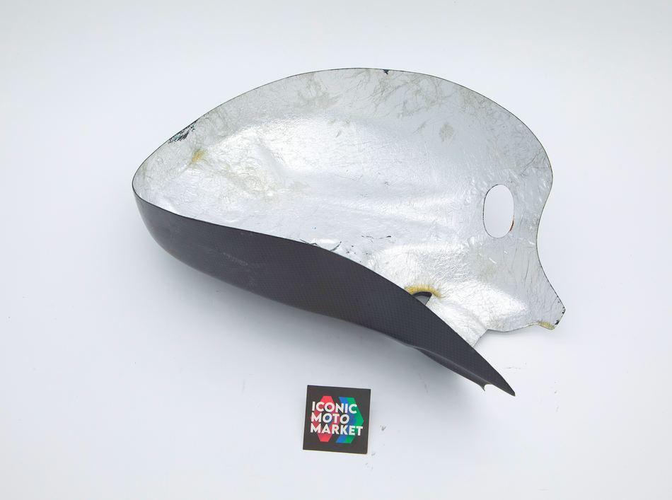 Ducati 1299 Panigale Superleggera (2017) CF Heatshield, Rear Subframe. (OEM) #4602F221AA