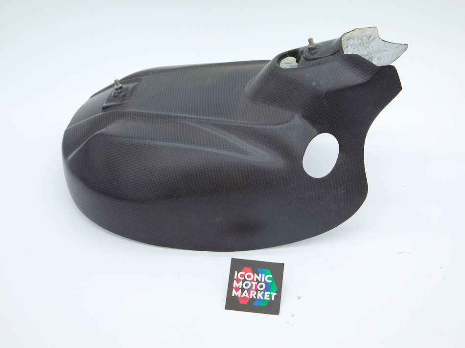 Ducati 1299 Panigale Superleggera (2017) CF Heatshield, Rear Subframe. (OEM) #4602F221AA