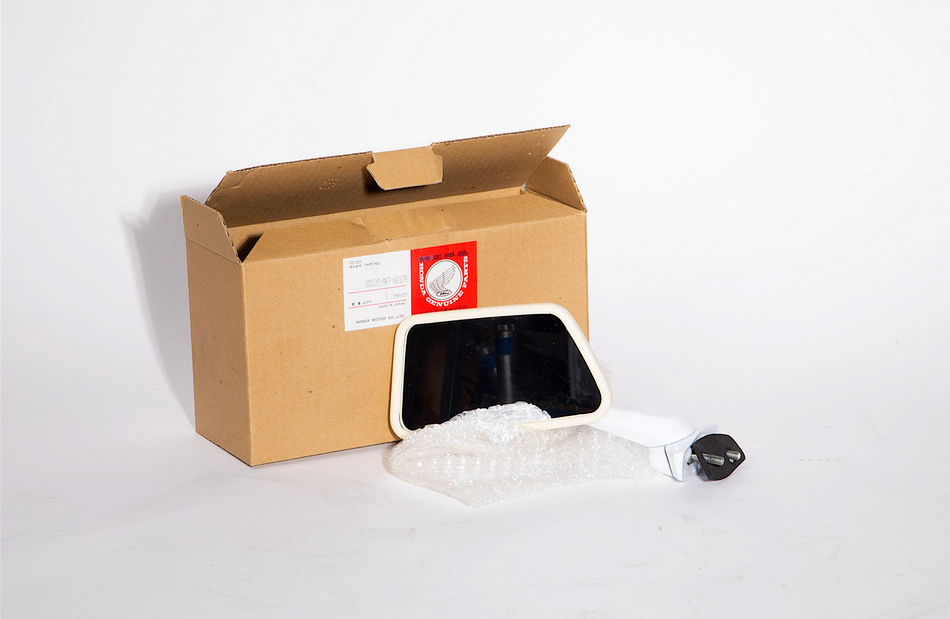 Honda VFR750R RC30 (1987-1990) Mirror, Left-Side. NOS (OEM) #88120-MR7-601ZA