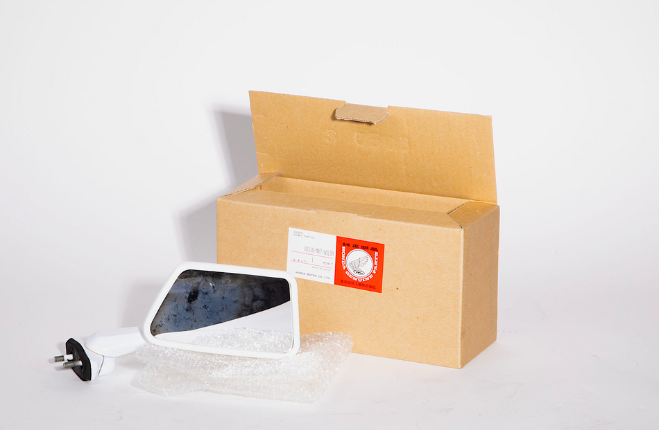 Honda VFR750R RC30 (1987-1990) Mirror, Right-Side. NOS (OEM) #88110-MR7-601ZA