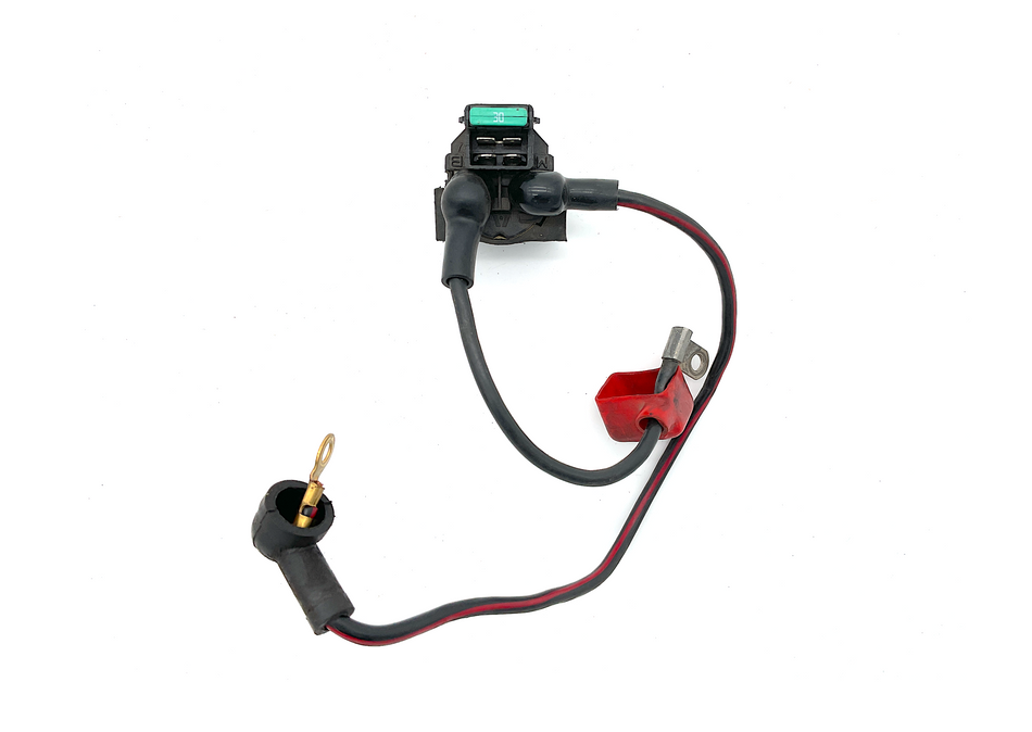 Kawasaki ZX-7, ZX-7R (1991-1992) Starter Solenoid Relay Switch w/ Cables. (OEM) #ZX7_SSR1