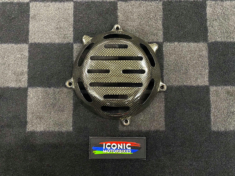 Ducati 916 (1994-1998) Carbon Fiber, Open Clutch Cover. #DUC_916CF1